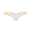 Thumbnail Image 3 of Now + Forever Baguette & Round-Cut Diamond Chevron Split Shank Wedding Ring 1/3 ct tw 14K Yellow Gold