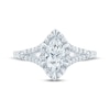 Thumbnail Image 3 of Now + Forever Lab-Grown Diamonds Marquise-Cut Halo Engagement Ring 3/4 ct tw 14K White Gold