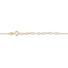 Thumbnail Image 4 of Flower Outline Necklace 18K Yellow Gold-Plated Sterling Silver 18"