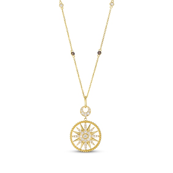 Le Vian Diamond Sun Necklace 3/4 ct tw 14K Honey Gold 19"