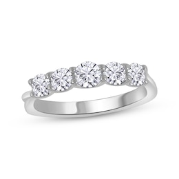 Now + Forever Diamond Graduated Anniversary Ring 1 ct tw 14K White Gold