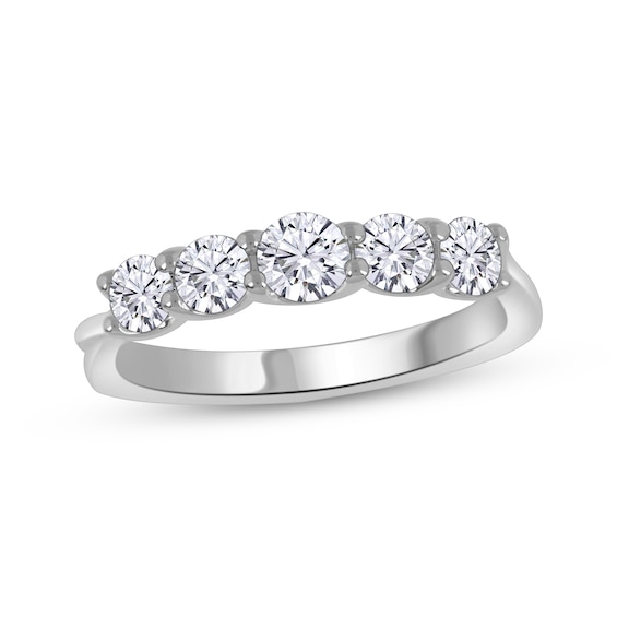 Now + Forever Diamond Graduated Anniversary Ring 1 ct tw 14K White Gold