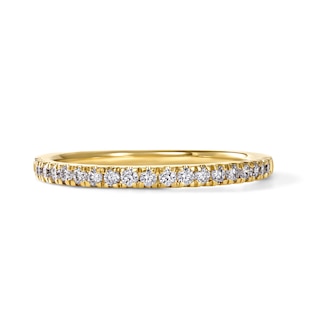 Now + Forever Lab-Grown Diamond Anniversary Ring 1/4 ct tw 14K Yellow Gold (F/VS2)