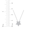 Thumbnail Image 5 of Diamond Pavé Star Necklace 1/10 ct tw 10K White Gold 18&quot;