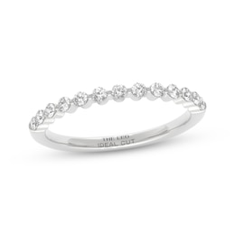 THE LEO Ideal Cut Diamond Anniversary Ring 1/4 ct tw 14K White Gold