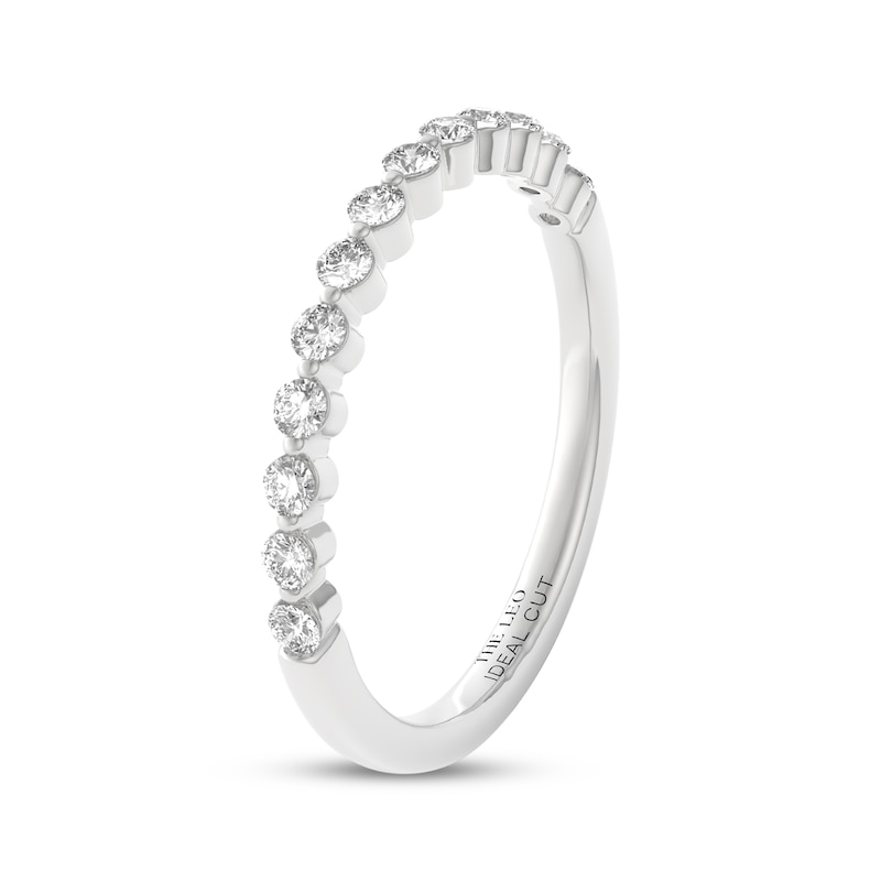 Main Image 2 of THE LEO Ideal Cut Diamond Anniversary Ring 1/4 ct tw 14K White Gold