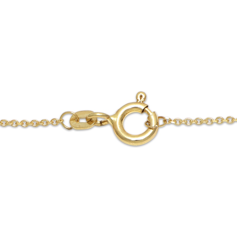 Main Image 3 of Flower Outline Station Bracelet 10K Yellow Gold 7.5"