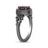 Thumbnail Image 2 of Disney Treasures The Nightmare Before Christmas Lab-Created Alexandrite & Diamond Ring 1/8 ct tw Black Rhodium-Plated Sterling Silver