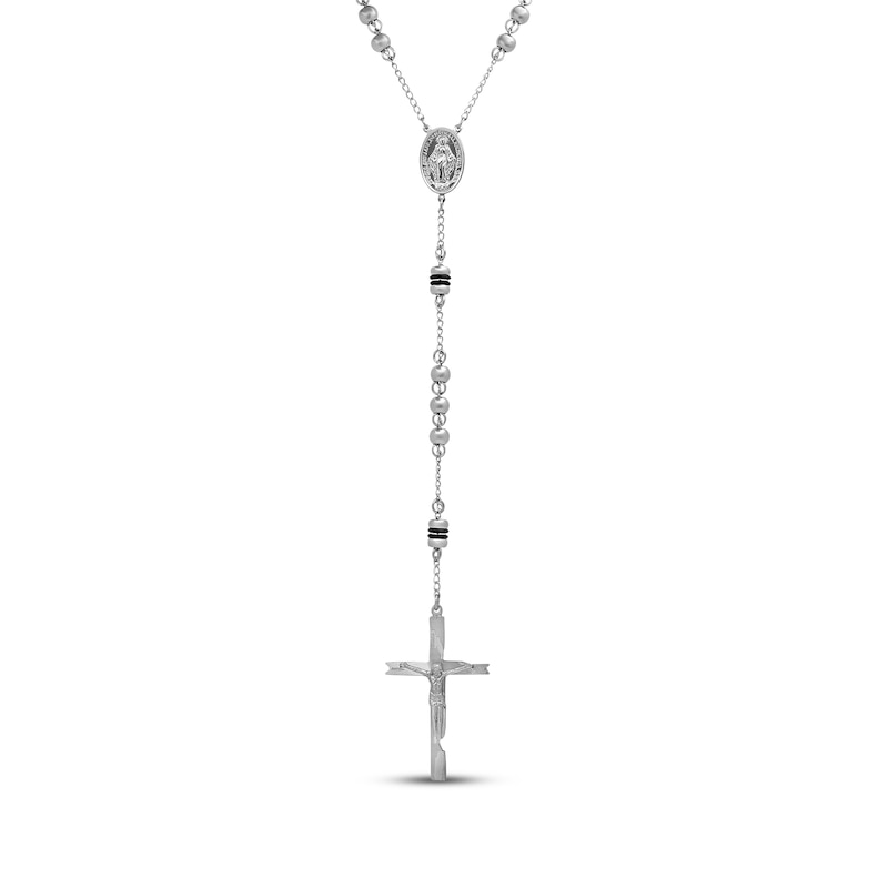 Main Image 1 of Rosary Necklace Solid Stainless Steel 26"