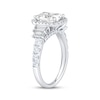 Thumbnail Image 2 of Now + Forever Lab-Grown Diamonds Radiant-Cut Halo Engagement Ring 3-1/5 ct tw 14K White Gold