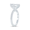 Thumbnail Image 2 of KAY Bow Collection Emerald-Cut Lab-Grown Diamond Engagement Ring 3-1/2 ct tw 14K White Gold