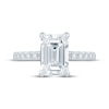 Thumbnail Image 4 of KAY Bow Collection Emerald-Cut Lab-Grown Diamond Engagement Ring 3-1/2 ct tw 14K White Gold