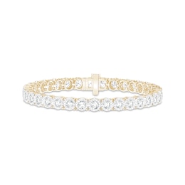 KAY Lab-Grown Diamonds Tennis Bracelet 8 ct tw 10K Yellow Gold 7"