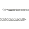 Thumbnail Image 5 of Men's Diamond-Cut Flat Curb Chain Necklace & Bracelet Gift Set Solid Sterling Silver