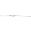 Thumbnail Image 4 of STUDIO BY KAY Clover-Shaped Mother-of-Pearl & White Lab-Created Sapphire Necklace Sterling Silver 18"