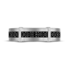 Thumbnail Image 3 of Now + Forever Men's Black Diamond Wedding Band 1/2 ct tw 10K White Gold
