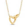 Thumbnail Image 2 of STUDIO BY KAY Heart Link Necklace 24K Yellow Gold Vermeil Sterling Silver 18"