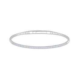 KAY Lab-Grown Diamonds Flex Bangle Bracelet 1/2 ct tw Sterling Silver