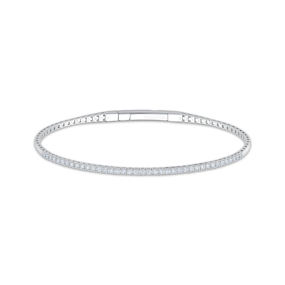 KAY Lab-Grown Diamonds Flex Bangle Bracelet 1/2 ct tw Sterling Silver