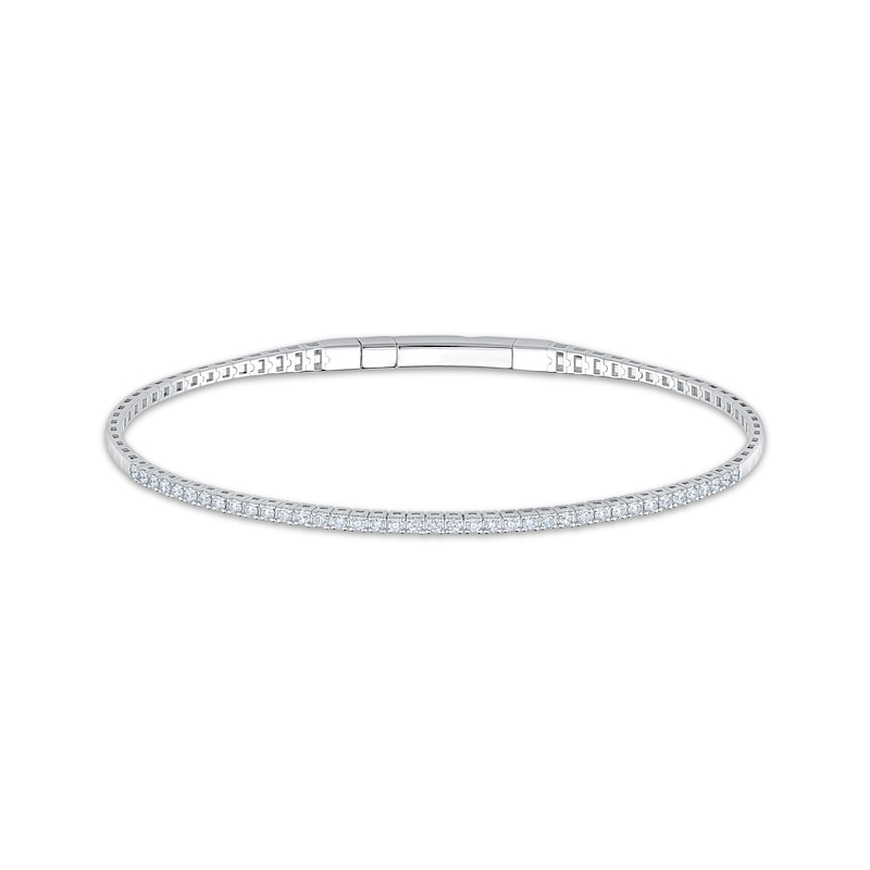 Main Image 1 of KAY Lab-Grown Diamonds Flex Bangle Bracelet 1/2 ct tw Sterling Silver