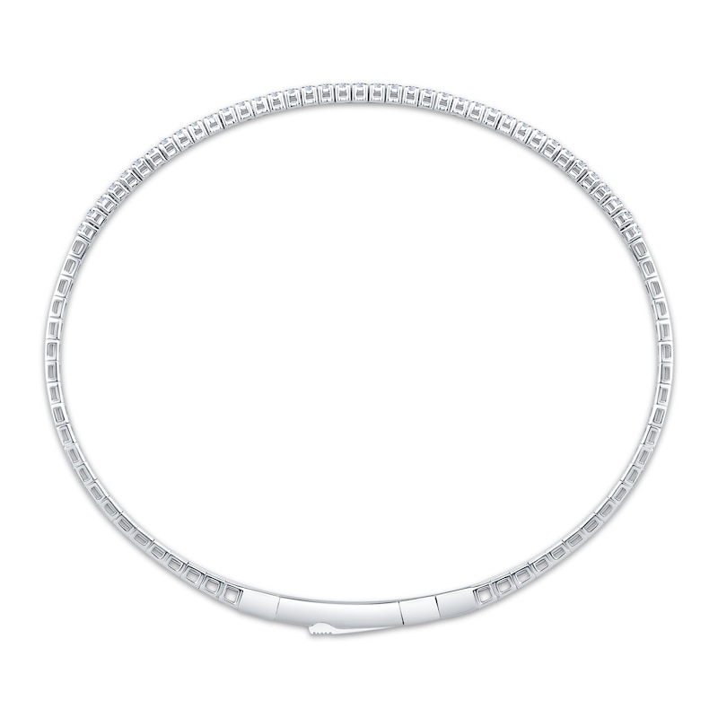 Main Image 3 of KAY Lab-Grown Diamonds Flex Bangle Bracelet 1/2 ct tw Sterling Silver