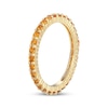 Thumbnail Image 2 of STUDIO BY KAY Citrine Eternity Ring 24K Yellow Gold Vermeil Sterling Silver