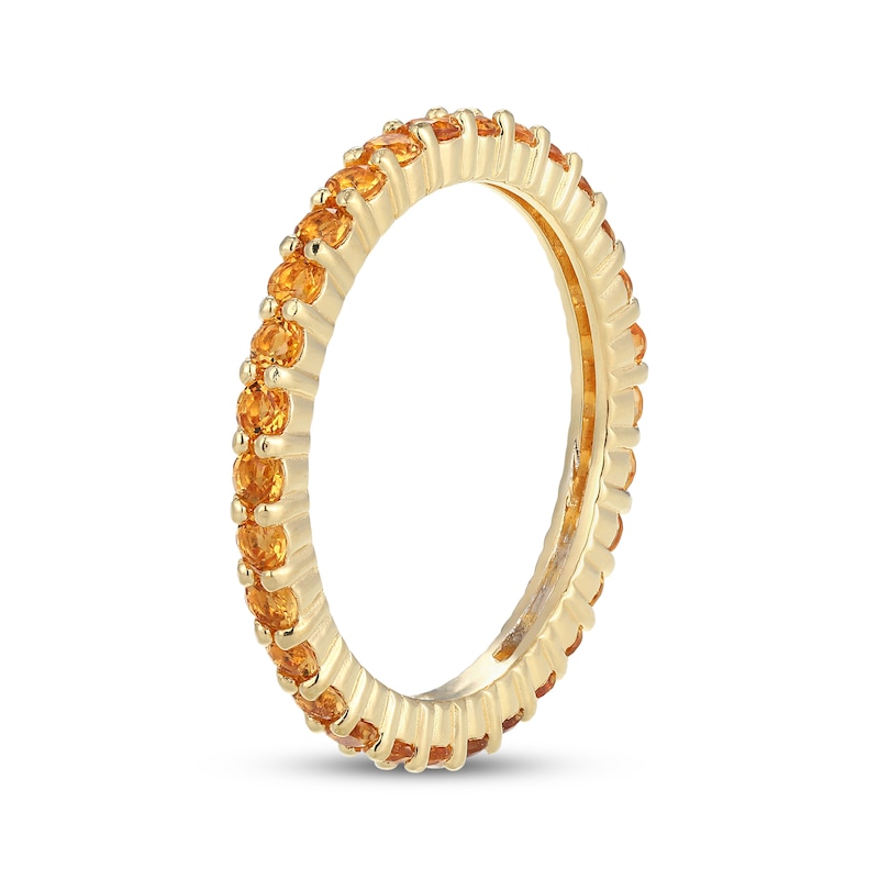 Main Image 2 of STUDIO BY KAY Citrine Eternity Ring 24K Yellow Gold Vermeil Sterling Silver