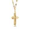 Thumbnail Image 2 of KAY Lab-Grown Diamonds Cross Necklace 1/10 ct tw 10K Yellow Gold 18"