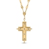 Thumbnail Image 3 of KAY Lab-Grown Diamonds Cross Necklace 1/10 ct tw 10K Yellow Gold 18"