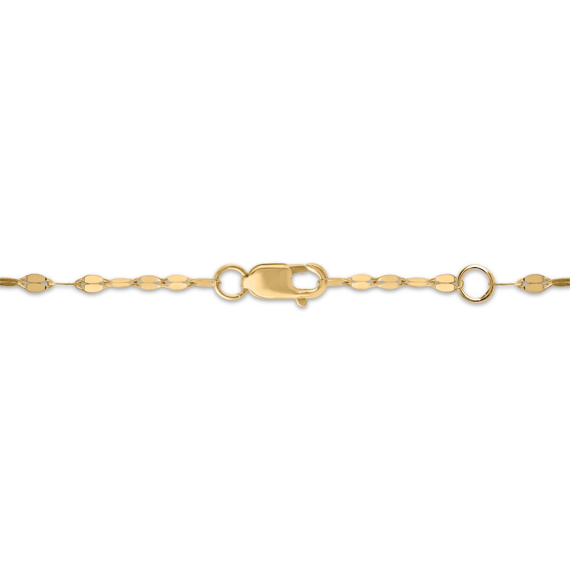 Main Image 4 of KAY Lab-Grown Diamonds Cross Necklace 1/10 ct tw 10K Yellow Gold 18"