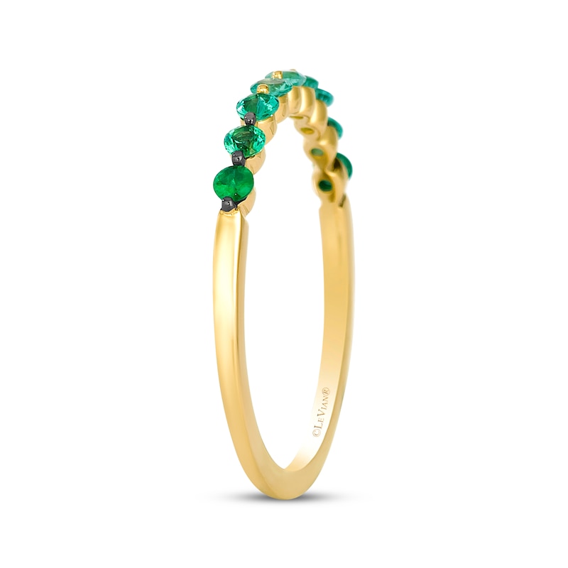 Main Image 2 of Le Vian Emerald Ombré Ring 14K Honey Gold
