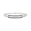 Thumbnail Image 1 of Black Diamond Paperclip Link Bangle Bracelet 3/8 ct tw Sterling Silver