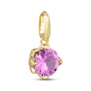 Thumbnail Image 2 of STUDIO BY KAY Pink Lab-Created Sapphire Charm 24K Yellow Gold Vermeil Sterling Silver