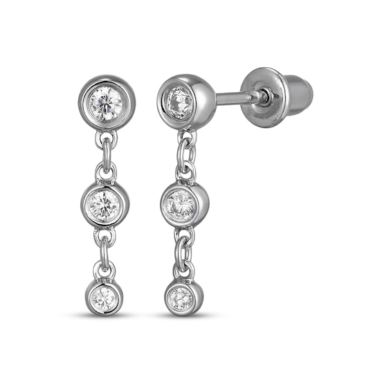 Rocksbox The Clara Lab-Grown Diamond Chain Drop 1/5 ct tw Earrings Sterling Silver