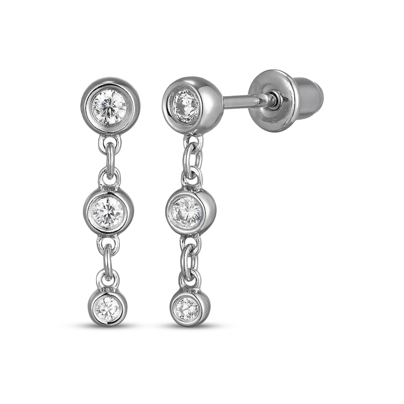 Main Image 1 of Rocksbox The Clara Lab-Grown Diamond Chain Drop 1/5 ct tw Earrings Sterling Silver