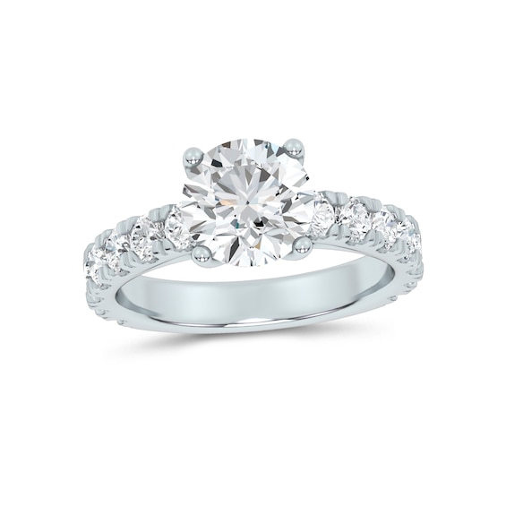 Now + Forever Natural Diamond Bridal Set Setting 1-1/5 ct tw Platinum