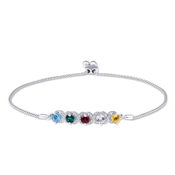 Birthstone Family & Mother's Bracelet (2-5 Stones)