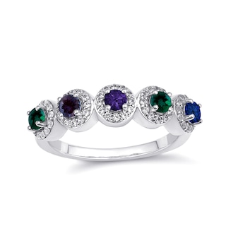 Birthstone Family & Mother's Ring (2-5 Stones)