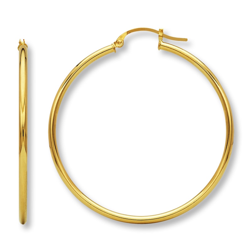 Hoop Earrings 14K Yellow Gold