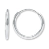 Thumbnail Image 1 of Hoop Earrings 14K White Gold 10mm