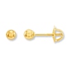 Thumbnail Image 1 of Children's Ball Earrings 14K Yellow Gold