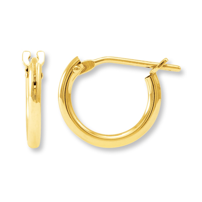 Main Image 1 of Hoop Earrings 14K Yellow Gold 8mm