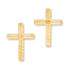 Thumbnail Image 1 of Cross Earrings 14K Yellow Gold
