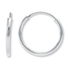 Thumbnail Image 1 of Hoop Earrings 14K White Gold 10mm