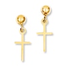 Thumbnail Image 0 of Cross Earrings 14K Yellow Gold