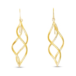 Dangle Earrings 14K Yellow Gold