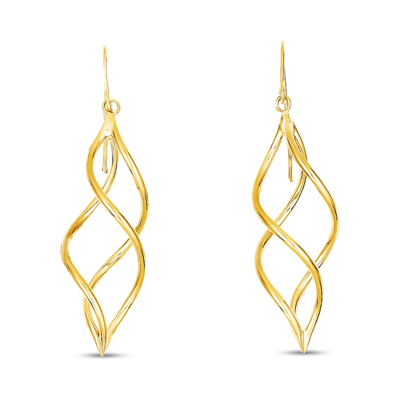 Main Image 1 of Dangle Earrings 14K Yellow Gold