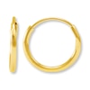 Thumbnail Image 1 of Hoop Earrings 14K Yellow Gold 10mm