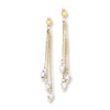 Thumbnail Image 0 of Cable Chain Earrings 14K Two-Tone Gold