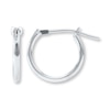 Thumbnail Image 1 of Hoop Earrings 14K White Gold